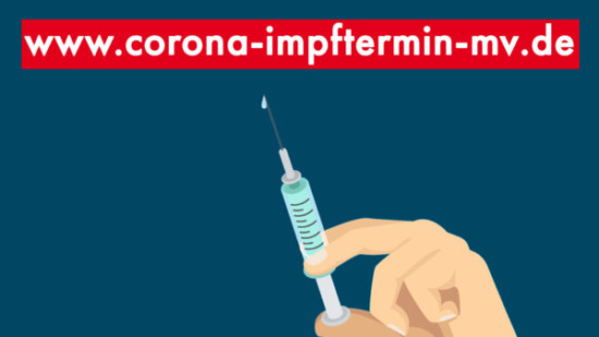 Ab sofort können auch online unter www.corona-impftermin-mv.de Termine für die Corona-Schutzimpfung vereinbart werden.